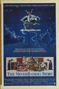 d127 NEVERENDING STORY one-sheet movie poster '84 Wolfgang Petersen