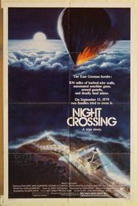 d129 NIGHT CROSSING one-sheet movie poster '82 John Hurt, cool Meyer art!