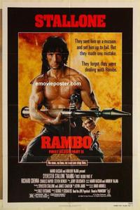 d150 RAMBO FIRST BLOOD 2 one-sheet movie poster '85 Sylvester Stallone