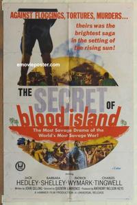 d161 SECRET OF BLOOD ISLAND int'l one-sheet movie poster '65 Hammer