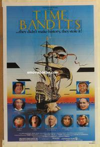d192 TIME BANDITS one-sheet movie poster '81 John Cleese, Sean Connery