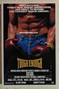 d195 TOUGH ENOUGH style A one-sheet movie poster '83 Dennis Quaid, boxing!