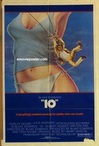 g006 '10' border style one-sheet movie poster '79 Dudley Moore, sexy Bo Derek!