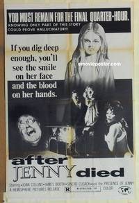 h046 TERROR FROM UNDER THE HOUSE one-sheet movie poster '71 After Jenny Died