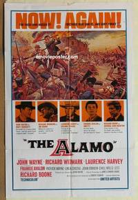 g012 ALAMO one-sheet movie poster R67 John Wayne, Richard Widmark