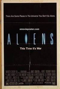 g013 ALIENS one-sheet movie poster '86 James Cameron, Sigourney Weaver