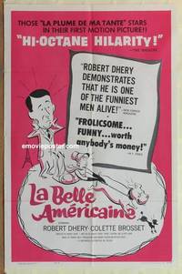 g289 LA BELLE AMERICAINE one-sheet movie poster '62 Dhery, Brosset