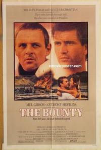 g038 BOUNTY one-sheet movie poster '84 Mel Gibson, Anthony Hopkins