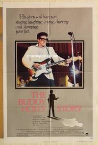 g041 BUDDY HOLLY STORY one-sheet movie poster '78 Gary Busey, rock & roll!