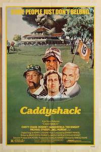 g043 CADDYSHACK one-sheet movie poster '80 Chevy Chase, Dangerfield