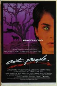 g048 CAT PEOPLE one-sheet movie poster '82 Nastassja Kinski, McDowell