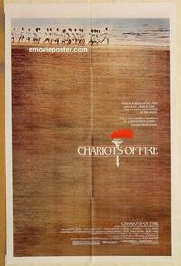 g051 CHARIOTS OF FIRE one-sheet movie poster '81 Olympic running!