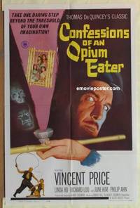 g060 CONFESSIONS OF AN OPIUM EATER one-sheet movie poster '62 Vincent Price