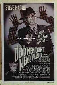 g070 DEAD MEN DON'T WEAR PLAID one-sheet movie poster '82 Steve Martin