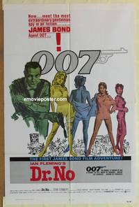 g088 DR NO one-sheet movie poster R80 Sean Connery IS James Bond!