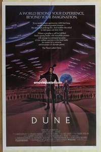 g097 DUNE one-sheet movie poster '84 David Lynch sci-fi epic!