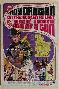 g118 FASTEST GUITAR ALIVE one-sheet movie poster '67 shootin' Roy Orbison!
