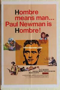 g179 HOMBRE one-sheet movie poster '66 Paul Newman, Martin Ritt, March