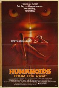 g187 HUMANOIDS FROM THE DEEP one-sheet movie poster '80 classic!
