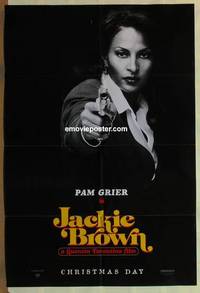 g202 JACKIE BROWN teaser one-sheet movie poster '97 Tarantino, Pam Grier