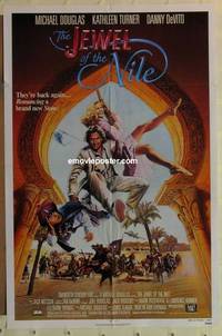 g219 JEWEL OF THE NILE one-sheet movie poster '85 Michael Douglas, Turner
