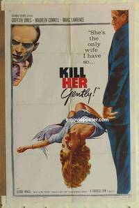 g263 KILL HER GENTLY one-sheet movie poster '58 English noir, cool image!