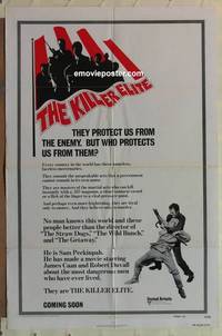 g265 KILLER ELITE rare advance one-sheet movie poster '75 Caan, Peckinpah