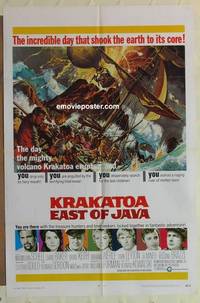 g287 KRAKATOA EAST OF JAVA one-sheet movie poster '69 Maximilian Schell