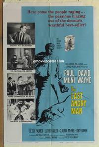 g304 LAST ANGRY MAN one-sheet movie poster '59 Paul Muni, David Wayne
