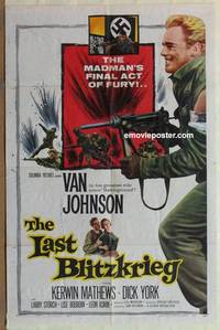 g305 LAST BLITZKRIEG one-sheet movie poster '59 Van Johnson, Matthews