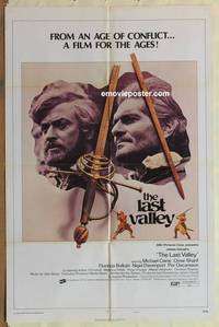 g318 LAST VALLEY one-sheet movie poster '71 James Clavell, Caine