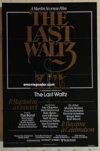 g319 LAST WALTZ one-sheet movie poster '78 Martin Scorsese, rock & roll!