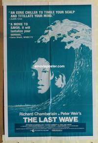 g320 LAST WAVE one-sheet movie poster '77 Peter Weir cult classic!