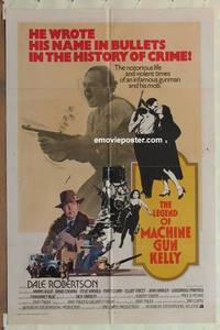 g328 LEGEND OF MACHINE GUN KELLY int'l one-sheet movie poster '74 AIP