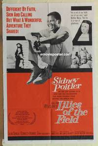 g347 LILIES OF THE FIELD one-sheet movie poster '63 Sidney Poitier