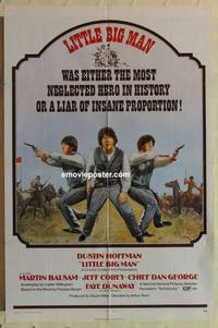 g352 LITTLE BIG MAN one-sheet movie poster '71 Dustin Hoffman, Dunaway