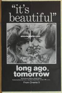 g368 LONG AGO TOMORROW one-sheet movie poster '71 Malcolm McDowell