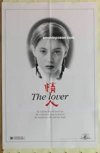 g394 LOVER one-sheet movie poster '92 Jean-Jacques Annaud, French!