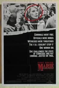 g442 MARIE one-sheet movie poster '85 Sissy Spacek, Jeff Daniels