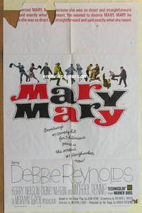 g447 MARY MARY one-sheet movie poster '63 Debbie Reynolds, Michael Rennie
