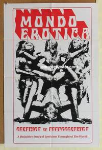 g487 MONDO EROTICA 23x35 special poster 1972 wild image, graphic or pornographic?