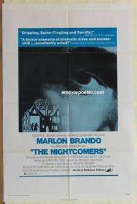 g577 NIGHTCOMERS one-sheet movie poster '72 Marlon Brando, Beacham