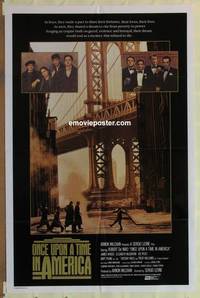 g612 ONCE UPON A TIME IN AMERICA one-sheet movie poster '84 Sergio Leone