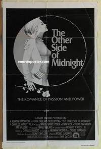 g640 OTHER SIDE OF MIDNIGHT one-sheet movie poster '77 Marie-France Pisier