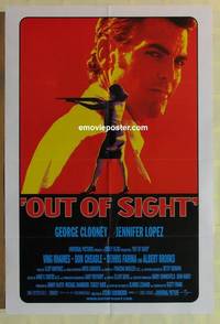 g643 OUT OF SIGHT DS one-sheet movie poster '98 Soderbergh, Clooney, Lopez