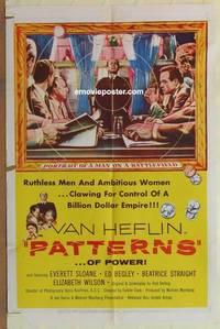 g669 PATTERNS one-sheet movie poster '56 Rod Serling, Van Heflin