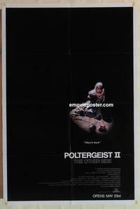 g705 POLTERGEIST 2 advance one-sheet movie poster '86 The Other Side!