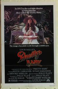 g720 PRETTY BABY one-sheet movie poster '78 Brooke Shields, Sarandon