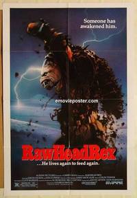 g752 RAWHEAD REX one-sheet movie poster '86 Clive Barker, horror!