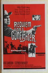 g765 REQUIEM FOR A GUNFIGHTER one-sheet movie poster '65 Rod Cameron